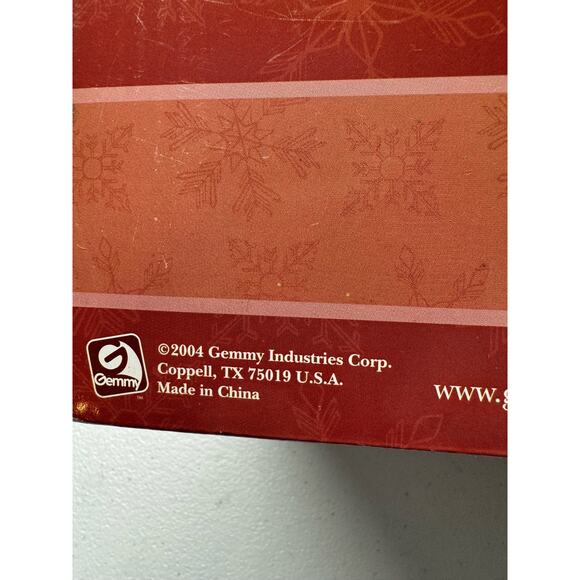 NEW Old Stock Gemmy Swinging Moose Swinging And Singing Plush Christmas - Picture 6 of 8